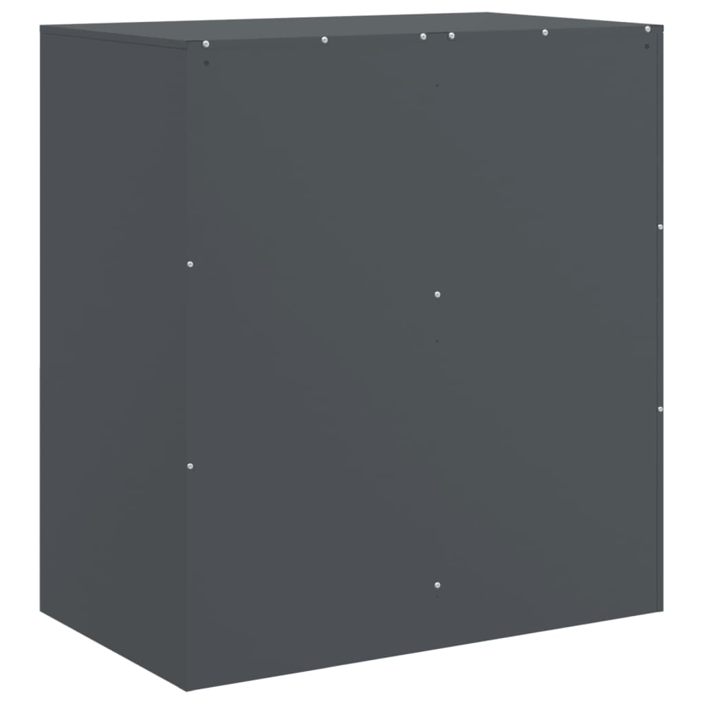 Dressoir 67x39x73 cm staal antracietkleurig is nu te koop bij PeponiXL, paradijselijk wonen!