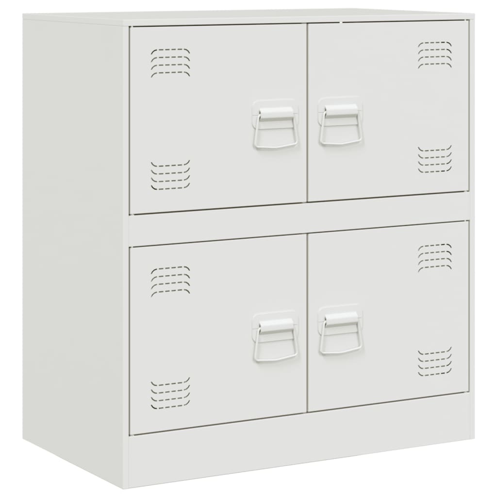 Dressoir 67x39x73 cm staal wit is nu te koop bij PeponiXL, paradijselijk wonen!