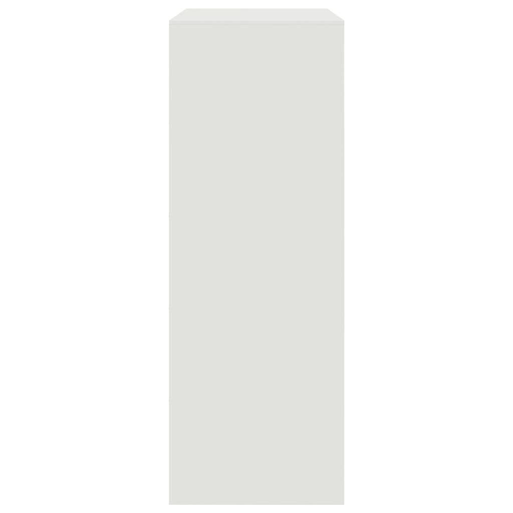 Dressoir 67x39x107 cm staal wit is nu te koop bij PeponiXL, paradijselijk wonen!