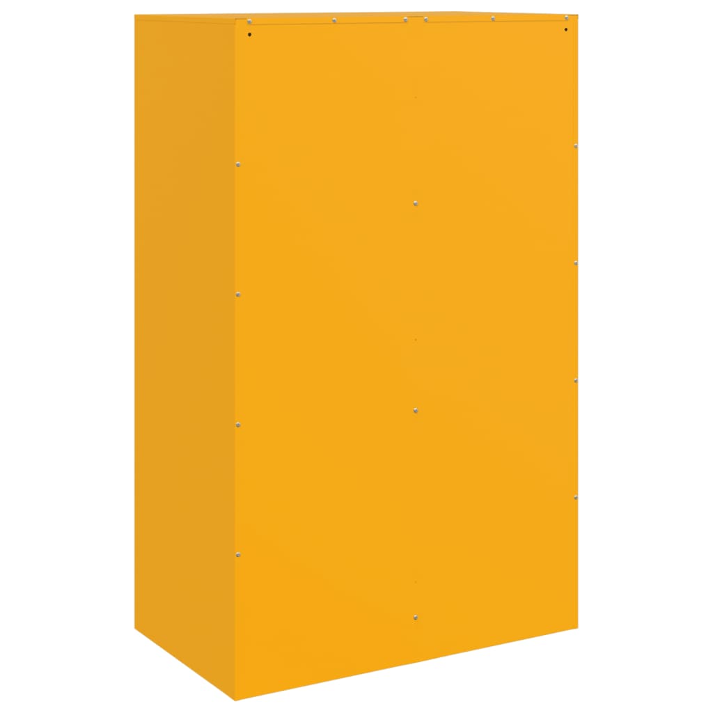 Dressoir 67x39x107 cm staal mosterdgeel is nu te koop bij PeponiXL, paradijselijk wonen!
