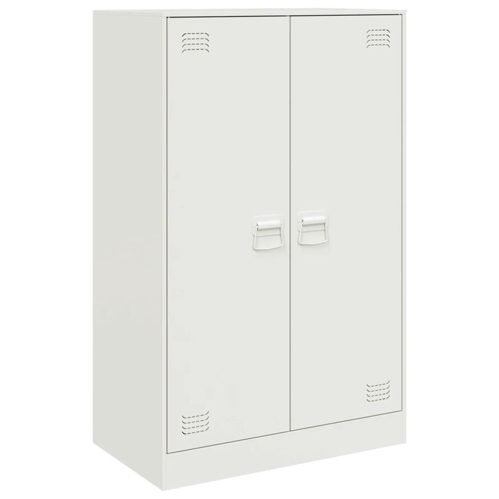 Dressoir 67x39x107 cm staal wit is nu te koop bij PeponiXL, paradijselijk wonen!