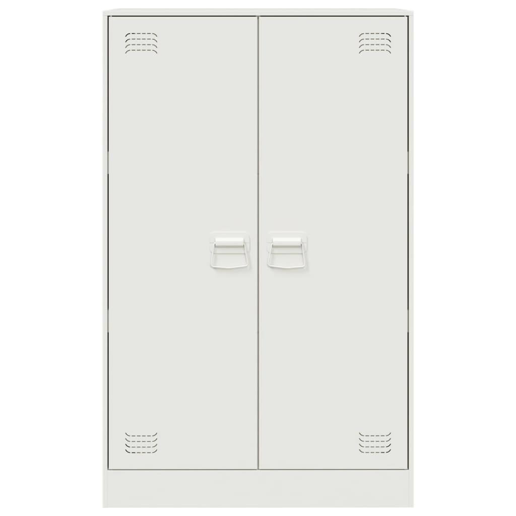 Dressoir 67x39x107 cm staal wit is nu te koop bij PeponiXL, paradijselijk wonen!