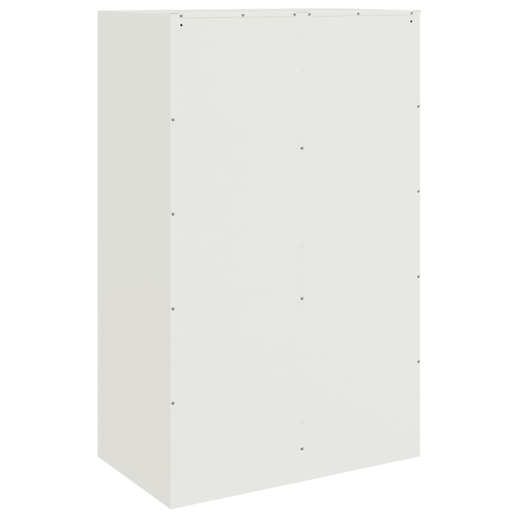 Dressoir 67x39x107 cm staal wit is nu te koop bij PeponiXL, paradijselijk wonen!