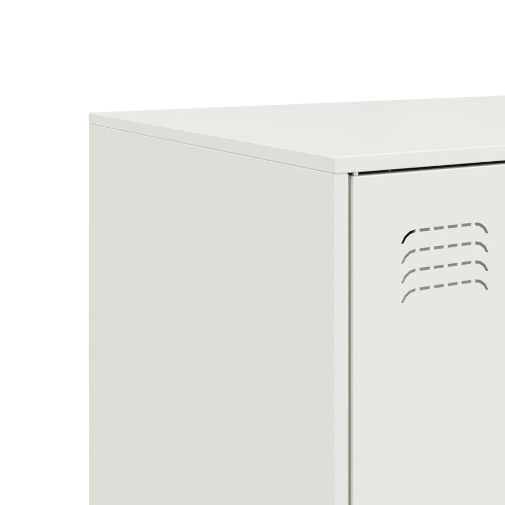 Dressoir 67x39x107 cm staal wit is nu te koop bij PeponiXL, paradijselijk wonen!