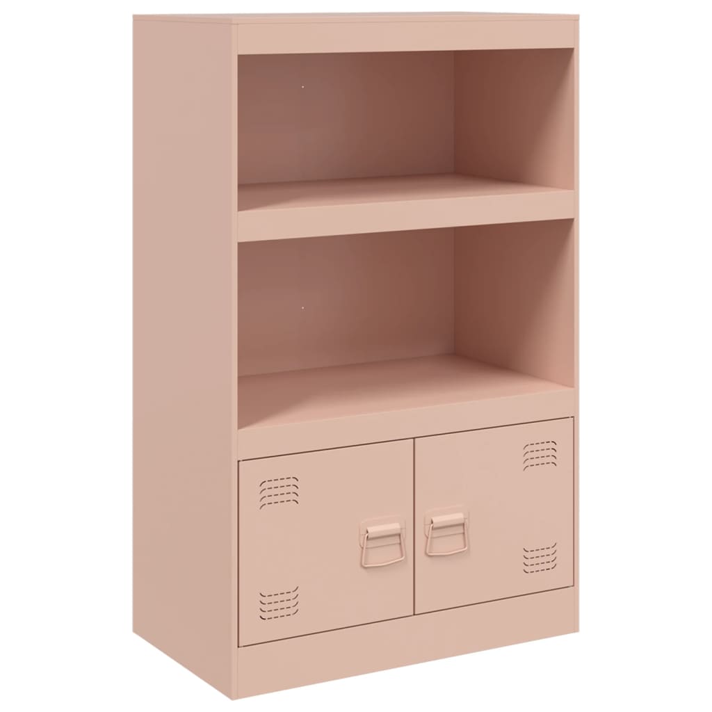Dressoir 67x39x107 cm staal roze is nu te koop bij PeponiXL, paradijselijk wonen!