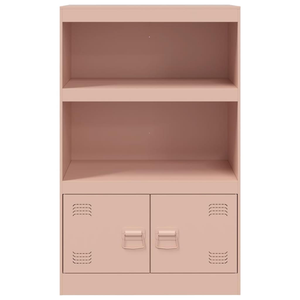 Dressoir 67x39x107 cm staal roze is nu te koop bij PeponiXL, paradijselijk wonen!