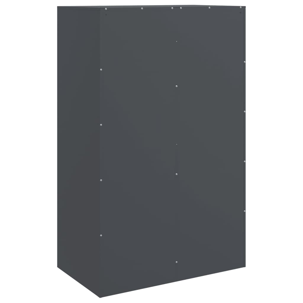 Dressoir 67x39x107 cm staal antracietkleurig is nu te koop bij PeponiXL, paradijselijk wonen!