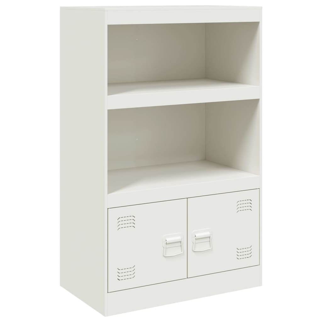 Dressoir 67x39x107 cm staal wit is nu te koop bij PeponiXL, paradijselijk wonen!