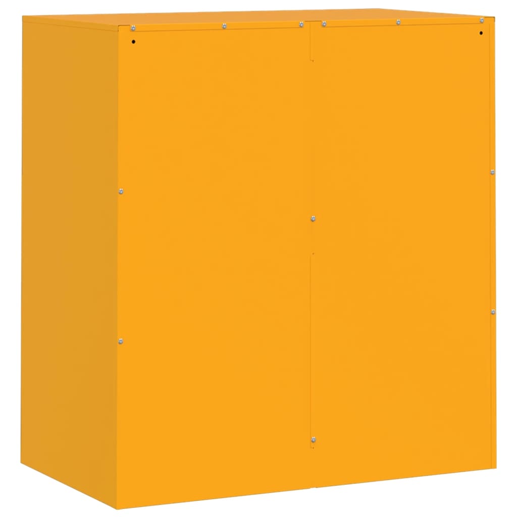 Dressoir 67x39x73 cm staal mosterdgeel is nu te koop bij PeponiXL, paradijselijk wonen!