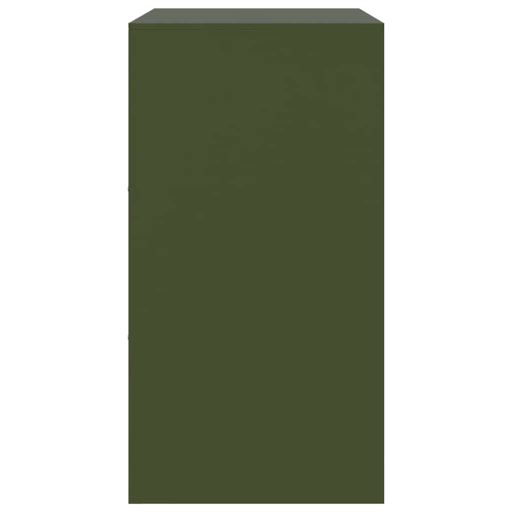 Dressoir 67x39x73 cm staal olijfgroen is nu te koop bij PeponiXL, paradijselijk wonen!