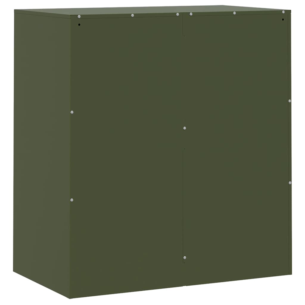 Dressoir 67x39x73 cm staal olijfgroen is nu te koop bij PeponiXL, paradijselijk wonen!