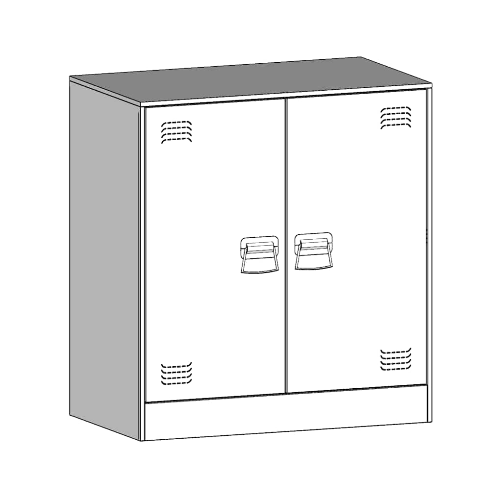 Dressoir 67x39x73 cm staal olijfgroen is nu te koop bij PeponiXL, paradijselijk wonen!