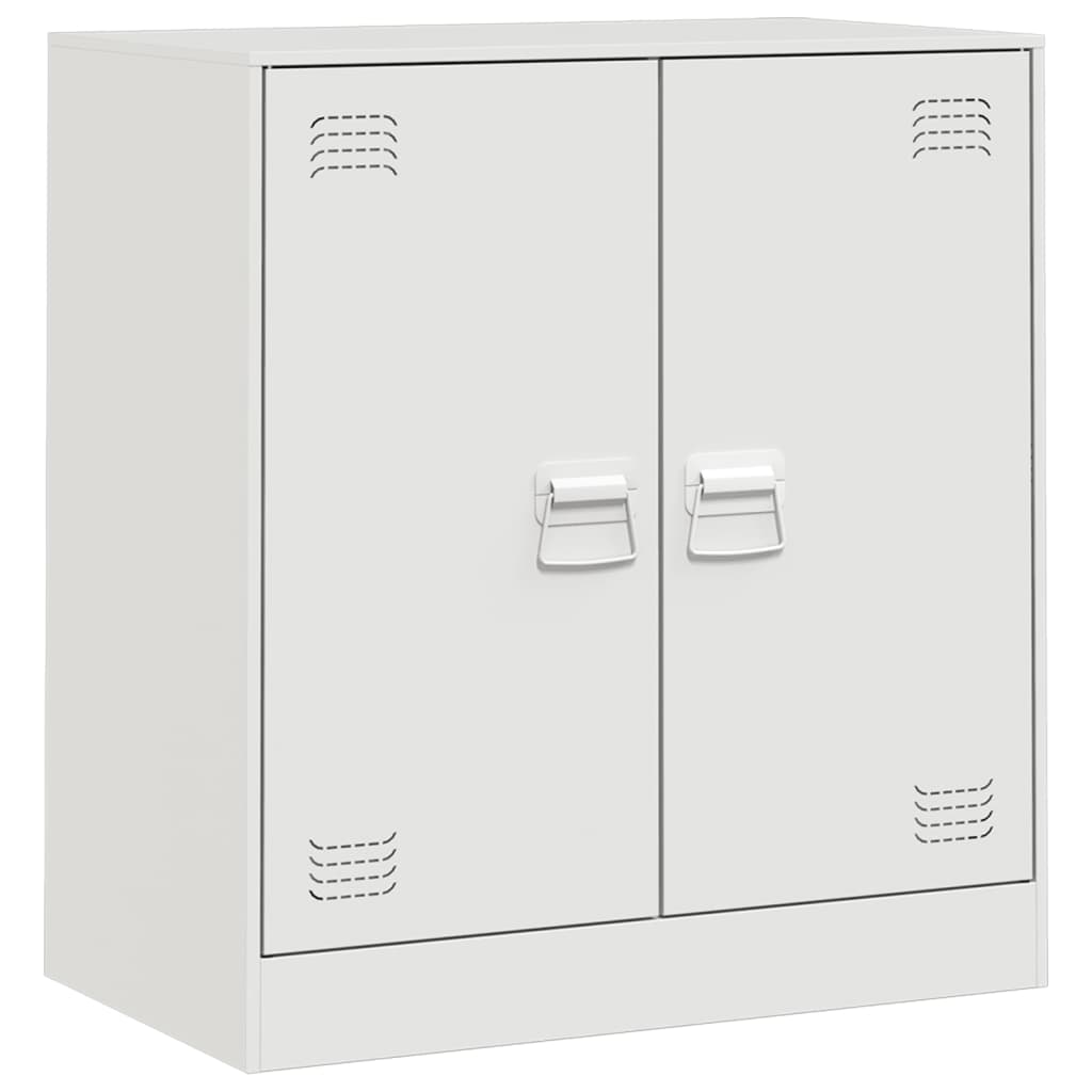 Dressoir 67x39x73 cm staal wit is nu te koop bij PeponiXL, paradijselijk wonen!