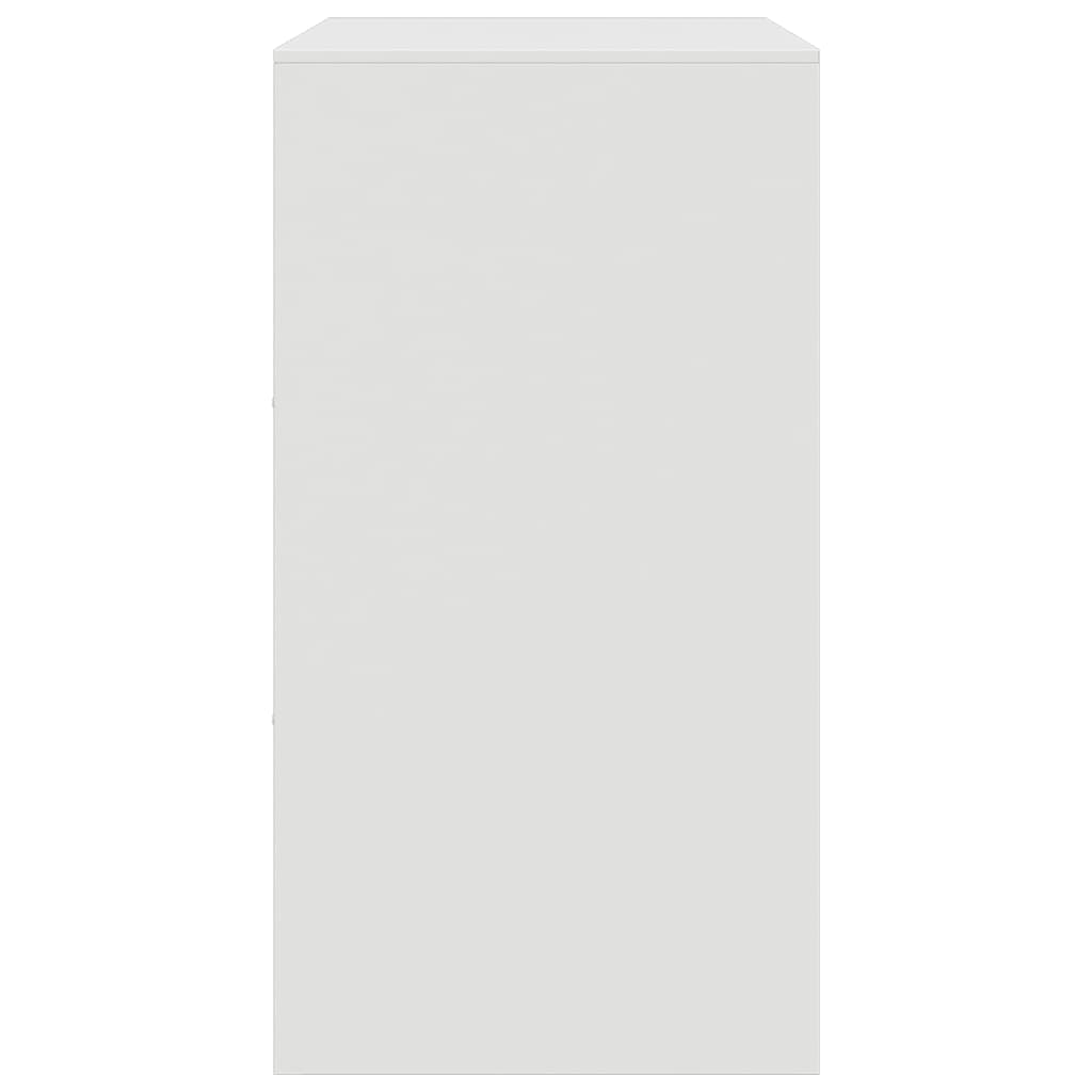 Dressoir 67x39x73 cm staal wit is nu te koop bij PeponiXL, paradijselijk wonen!