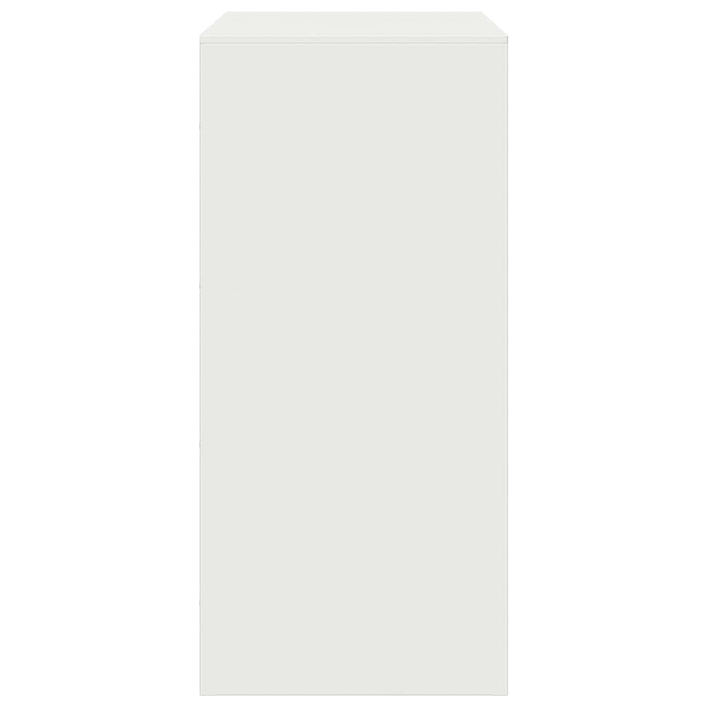 Dressoir 67x39x83 cm staal wit is nu te koop bij PeponiXL, paradijselijk wonen!