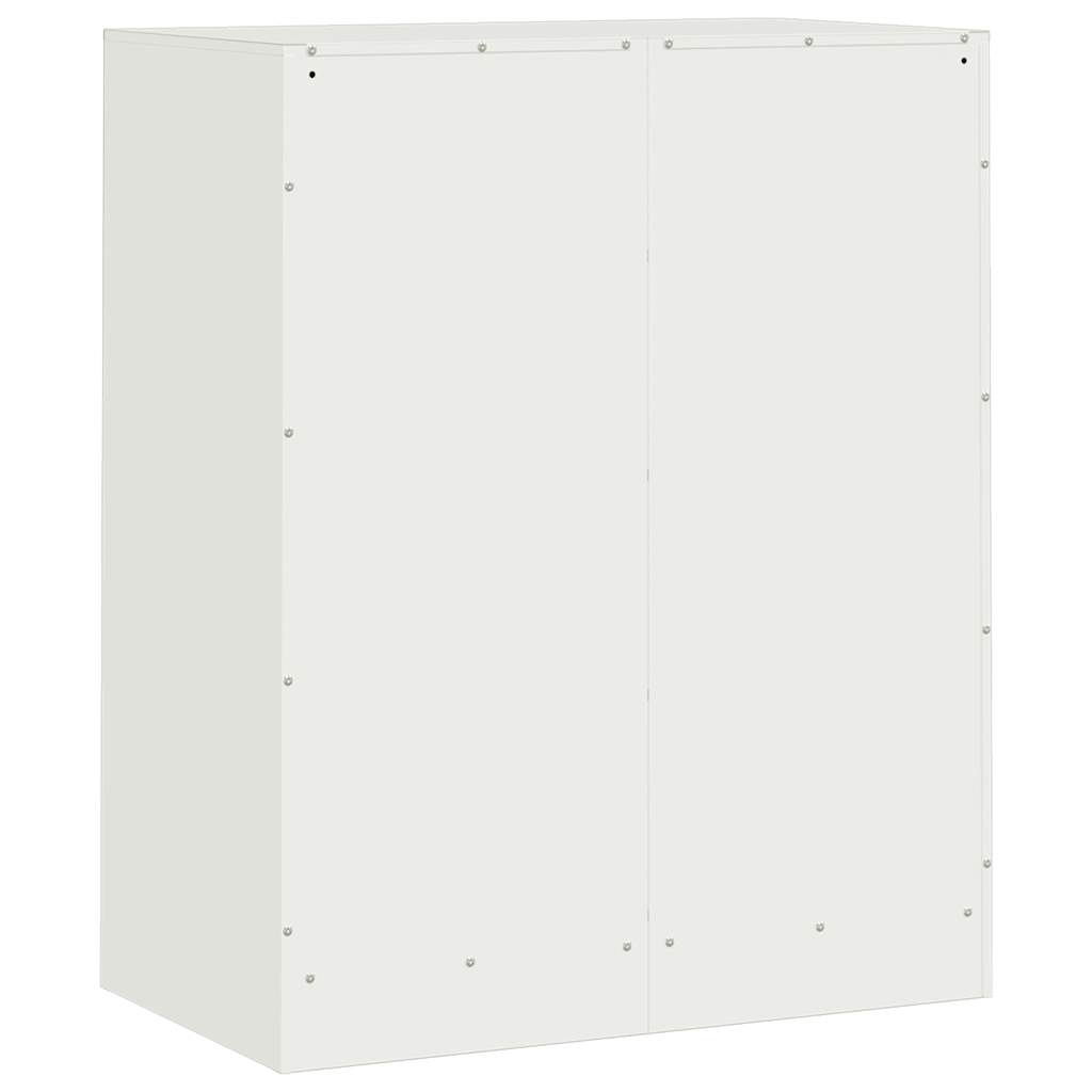 Dressoir 67x39x83 cm staal wit is nu te koop bij PeponiXL, paradijselijk wonen!