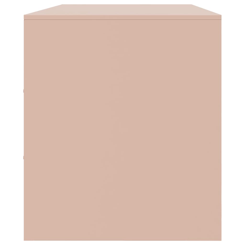 Tv-meubel 99x39x44 cm staal roze is nu te koop bij PeponiXL, paradijselijk wonen!