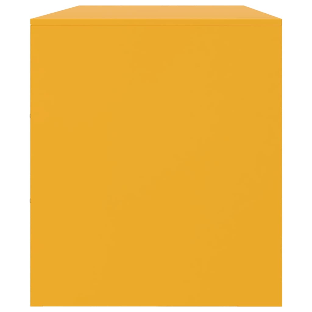 Tv-meubel 99x39x44 cm staal mosterdgeel is nu te koop bij PeponiXL, paradijselijk wonen!