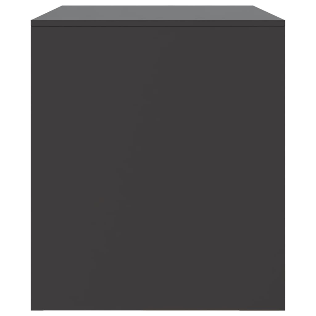 Tv-meubelen 2 st 67x39x44 cm staal zwart is nu te koop bij PeponiXL, paradijselijk wonen!