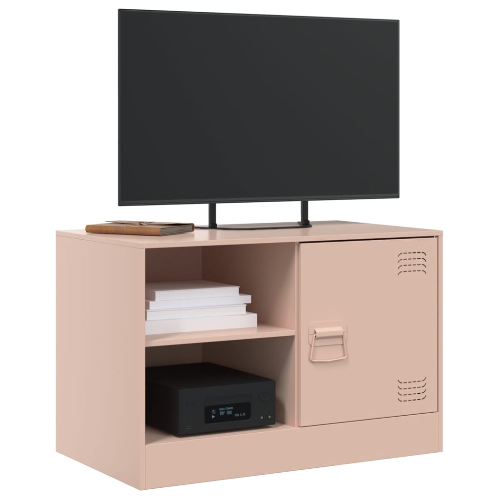 Tv-meubel 67x39x44 cm staal roze is nu te koop bij PeponiXL, paradijselijk wonen!