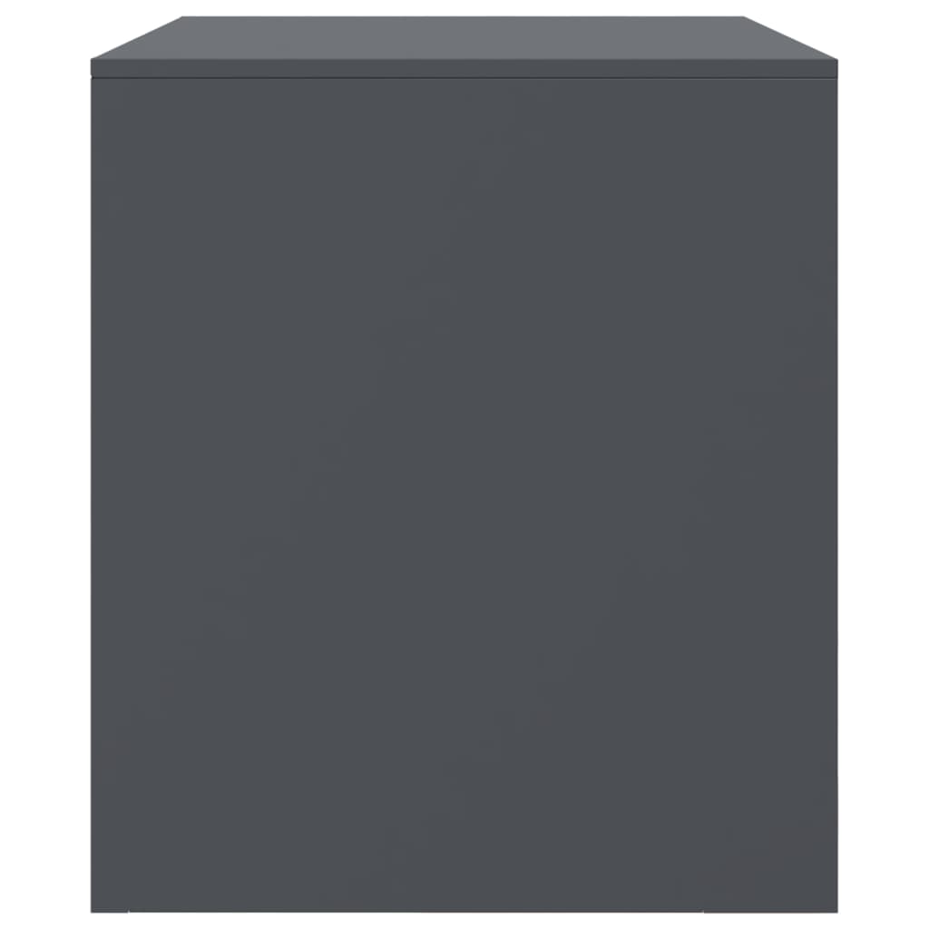 Tv-meubel 67x39x44 cm staal antracietkleurig is nu te koop bij PeponiXL, paradijselijk wonen!