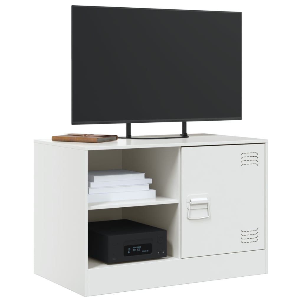 Tv-meubel 67x39x44 cm staal wit is nu te koop bij PeponiXL, paradijselijk wonen!