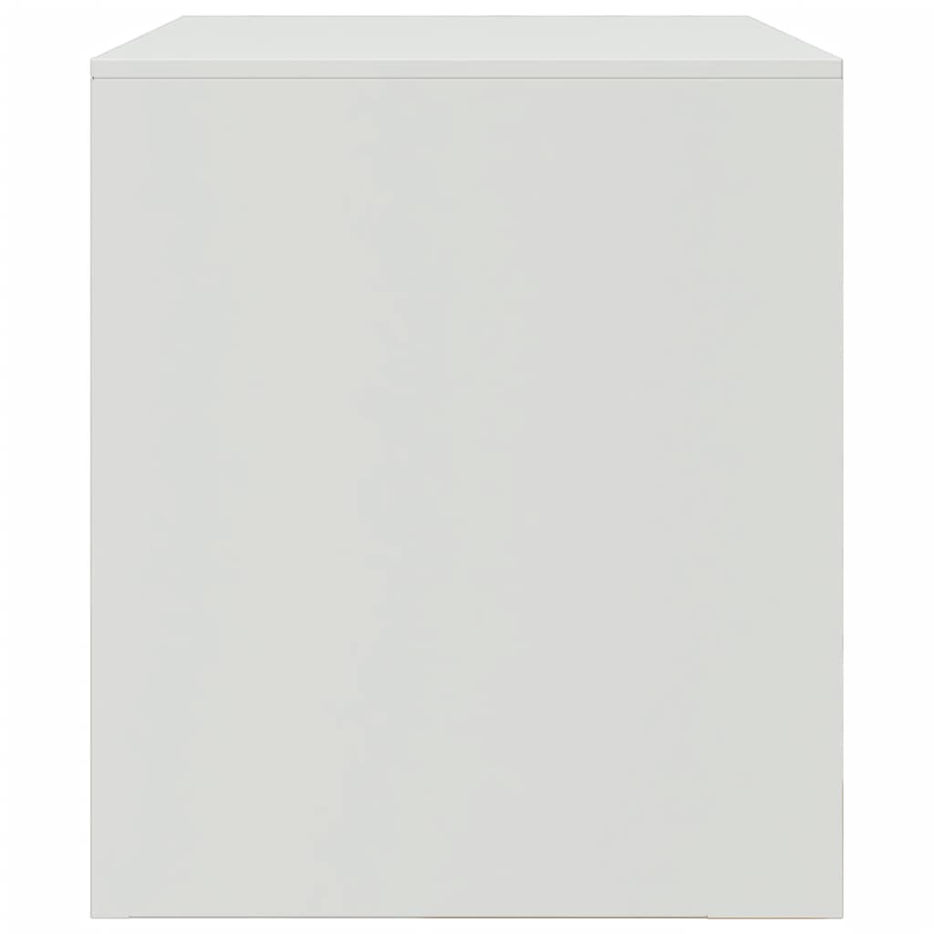 Tv-meubelen 2 st 67x39x44 cm staal wit is nu te koop bij PeponiXL, paradijselijk wonen!