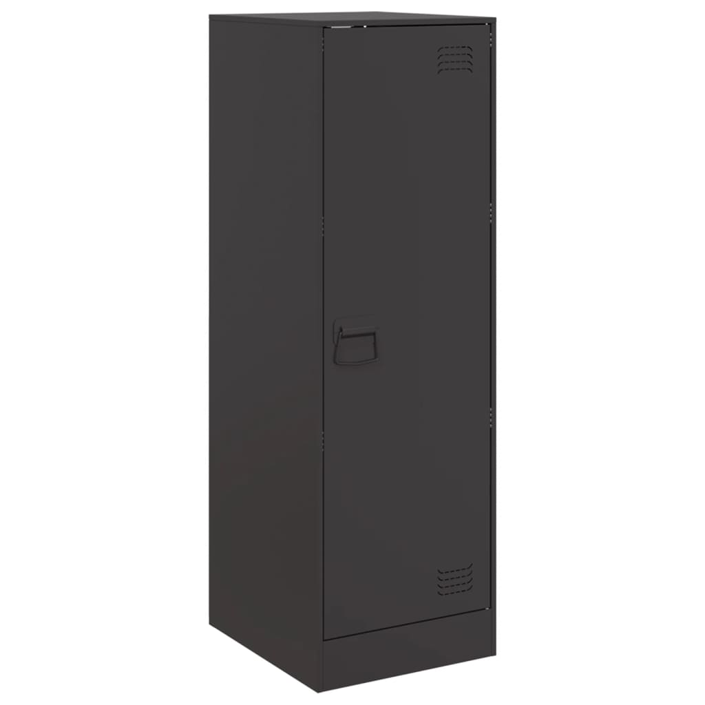 Dressoir 34,5x39x107 cm staal zwart is nu te koop bij PeponiXL, paradijselijk wonen!