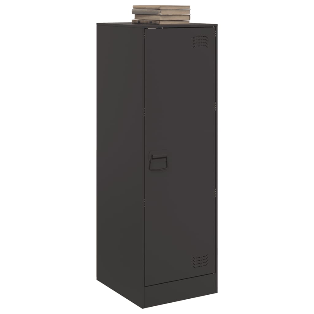 Dressoir 34,5x39x107 cm staal zwart is nu te koop bij PeponiXL, paradijselijk wonen!