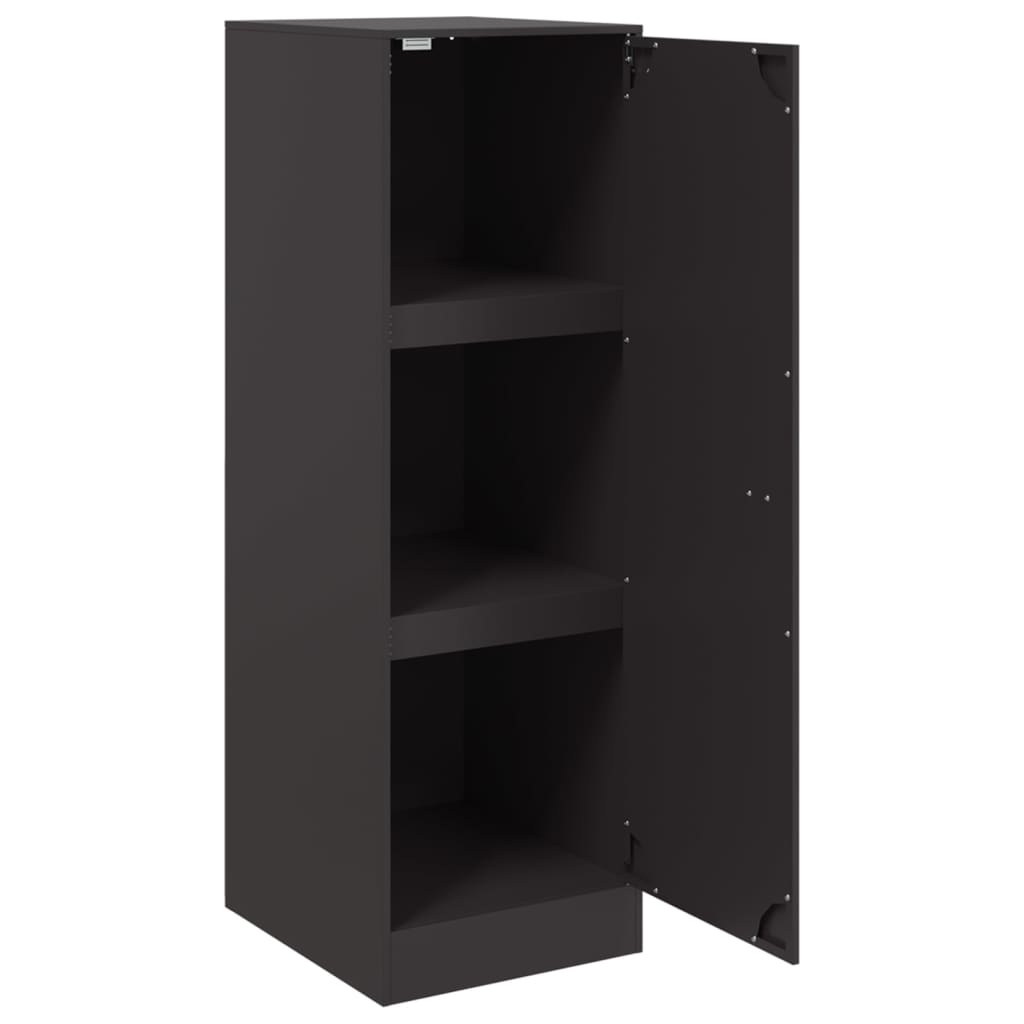 Dressoir 34,5x39x107 cm staal zwart is nu te koop bij PeponiXL, paradijselijk wonen!