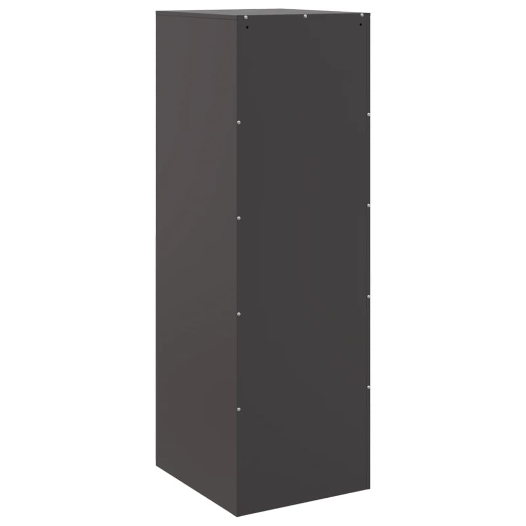 Dressoir 34,5x39x107 cm staal zwart is nu te koop bij PeponiXL, paradijselijk wonen!