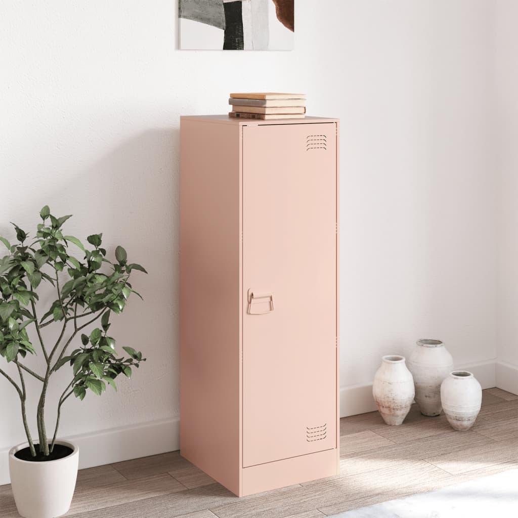 Dressoir 34,5x39x107 cm staal roze is nu te koop bij PeponiXL, paradijselijk wonen!