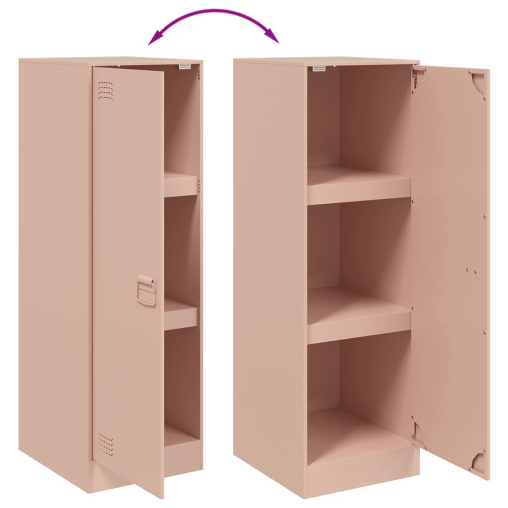 Dressoir 34,5x39x107 cm staal roze is nu te koop bij PeponiXL, paradijselijk wonen!