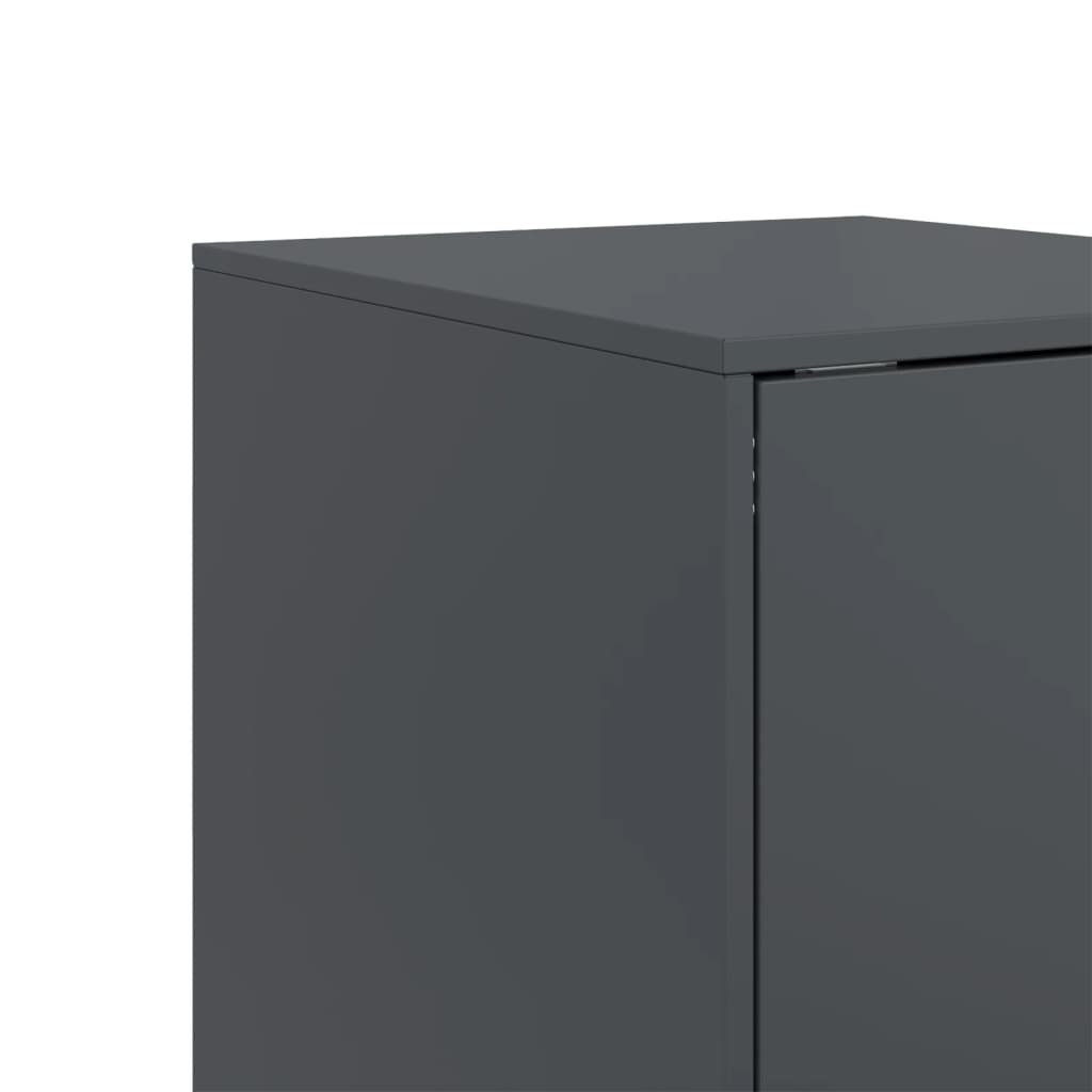 Dressoir 34,5x39x107 cm staal antracietkleurig is nu te koop bij PeponiXL, paradijselijk wonen!