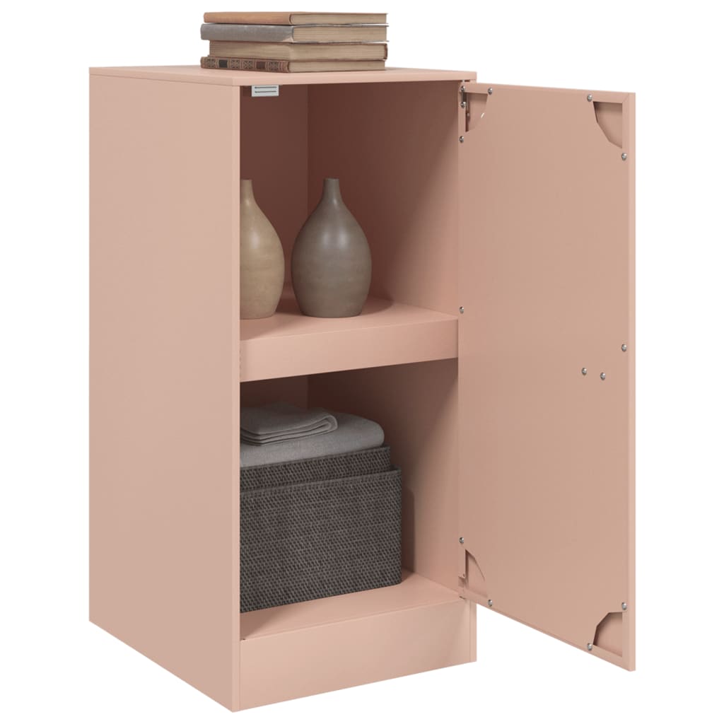 Dressoir 34,5x39x73 cm staal roze is nu te koop bij PeponiXL, paradijselijk wonen!