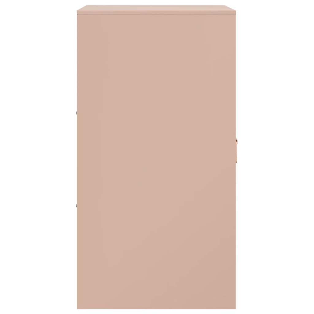 Dressoir 34,5x39x73 cm staal roze is nu te koop bij PeponiXL, paradijselijk wonen!