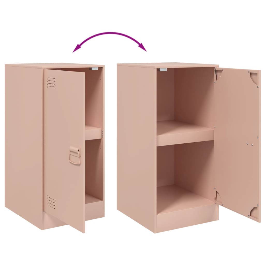 Dressoir 34,5x39x73 cm staal roze is nu te koop bij PeponiXL, paradijselijk wonen!