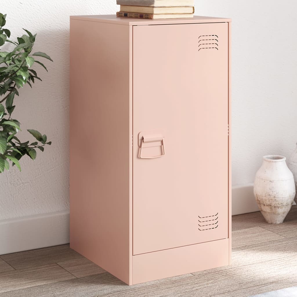 Dressoir 34,5x39x73 cm staal roze is nu te koop bij PeponiXL, paradijselijk wonen!