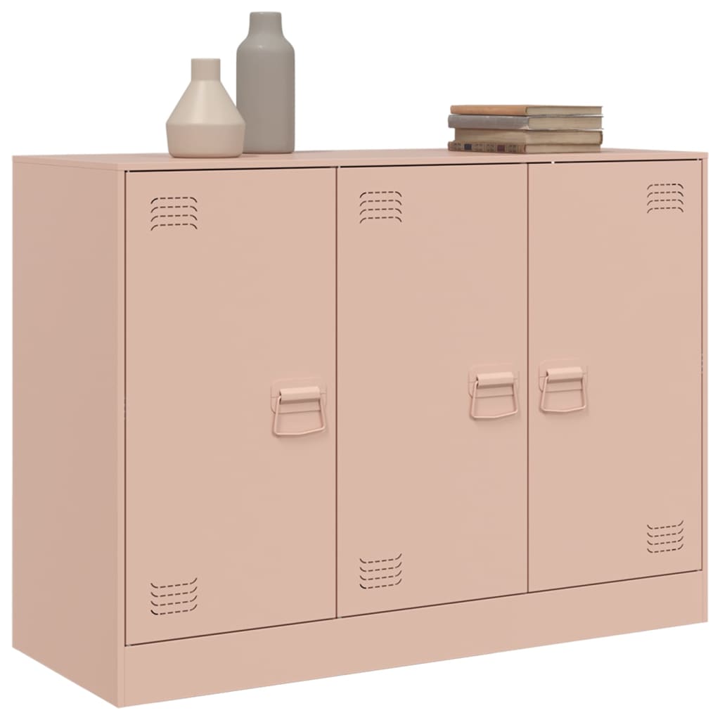 Dressoir 99x39x73 cm staal roze is nu te koop bij PeponiXL, paradijselijk wonen!