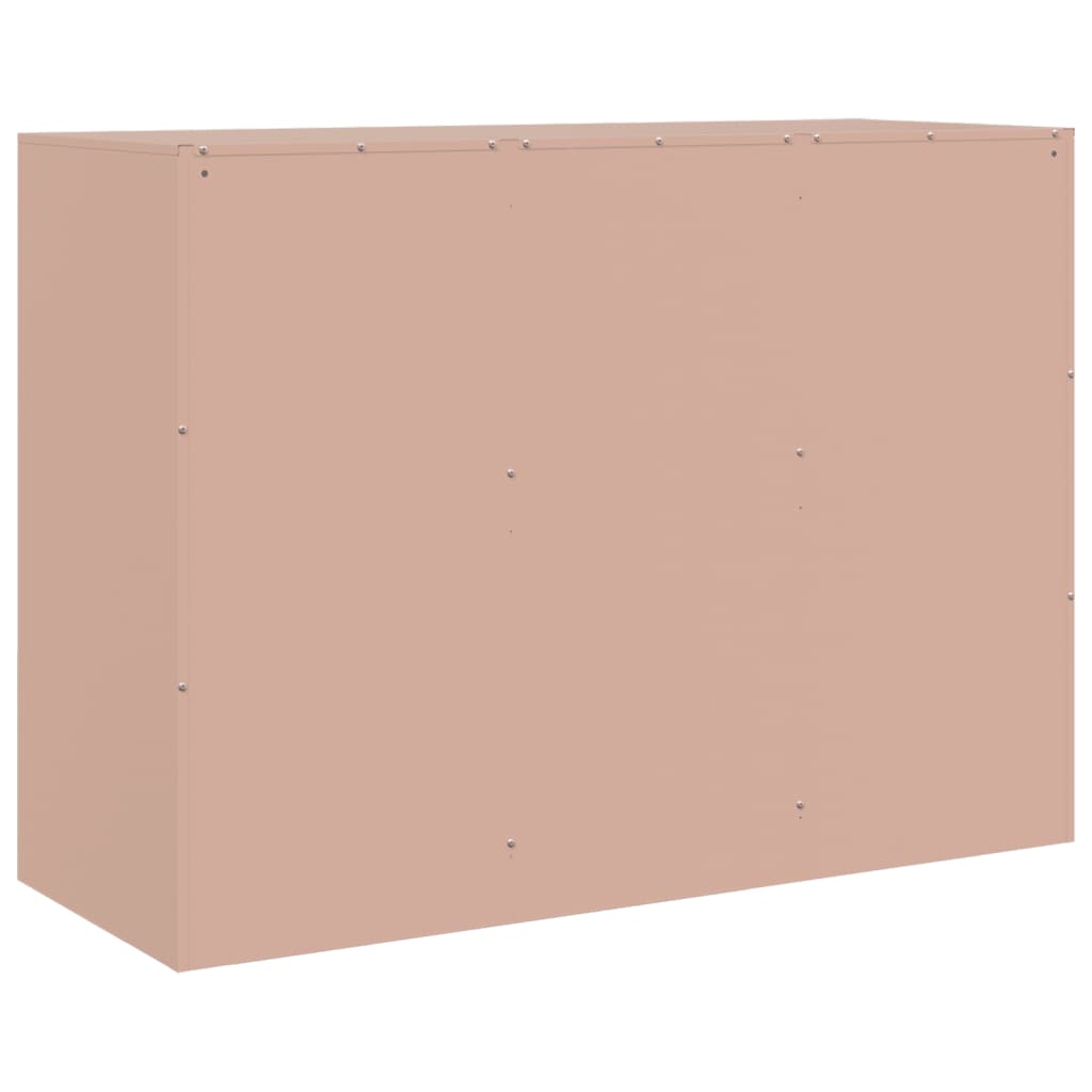 Dressoir 99x39x73 cm staal roze is nu te koop bij PeponiXL, paradijselijk wonen!