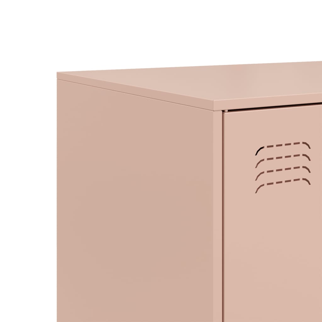 Dressoir 99x39x73 cm staal roze is nu te koop bij PeponiXL, paradijselijk wonen!