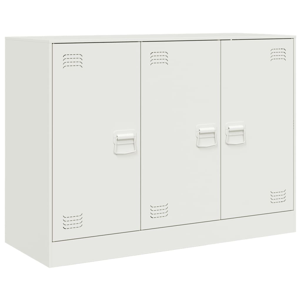 Dressoir 99x39x73 cm staal wit is nu te koop bij PeponiXL, paradijselijk wonen!