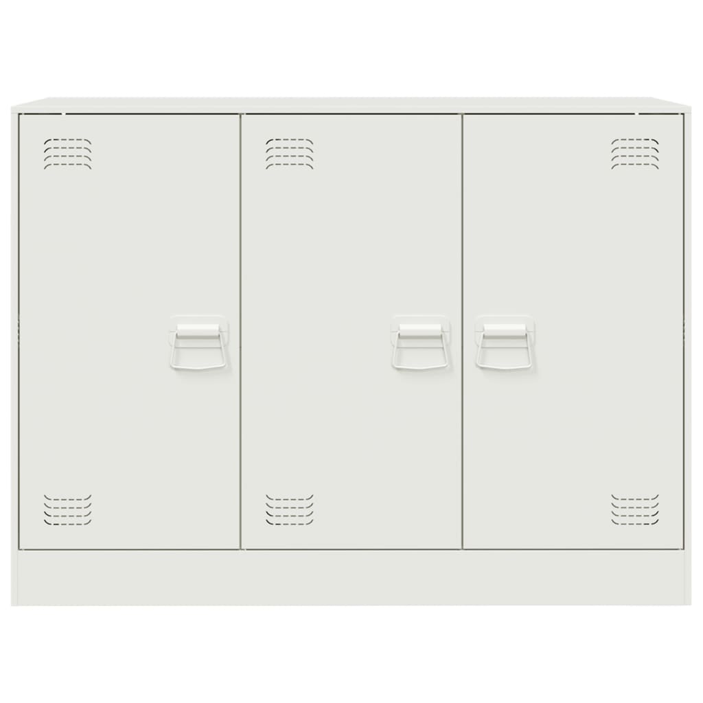 Dressoir 99x39x73 cm staal wit is nu te koop bij PeponiXL, paradijselijk wonen!