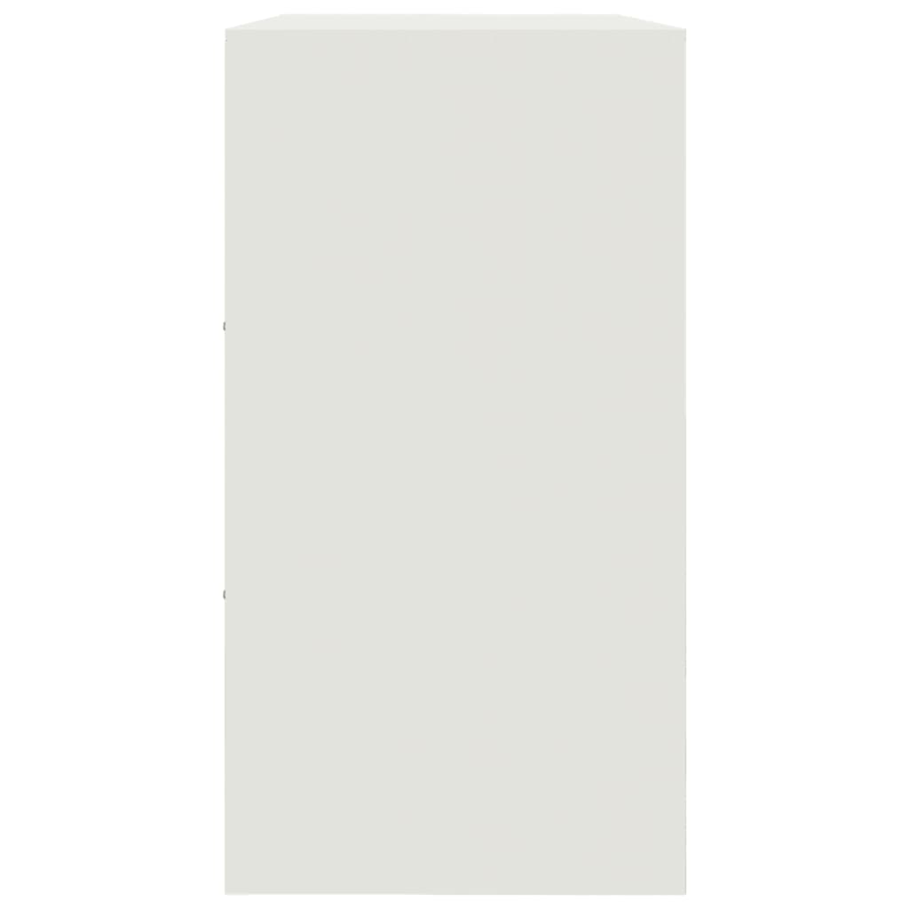 Dressoir 99x39x73 cm staal wit is nu te koop bij PeponiXL, paradijselijk wonen!