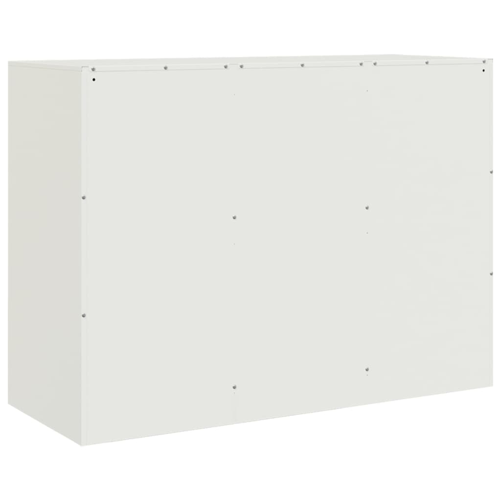 Dressoir 99x39x73 cm staal wit is nu te koop bij PeponiXL, paradijselijk wonen!