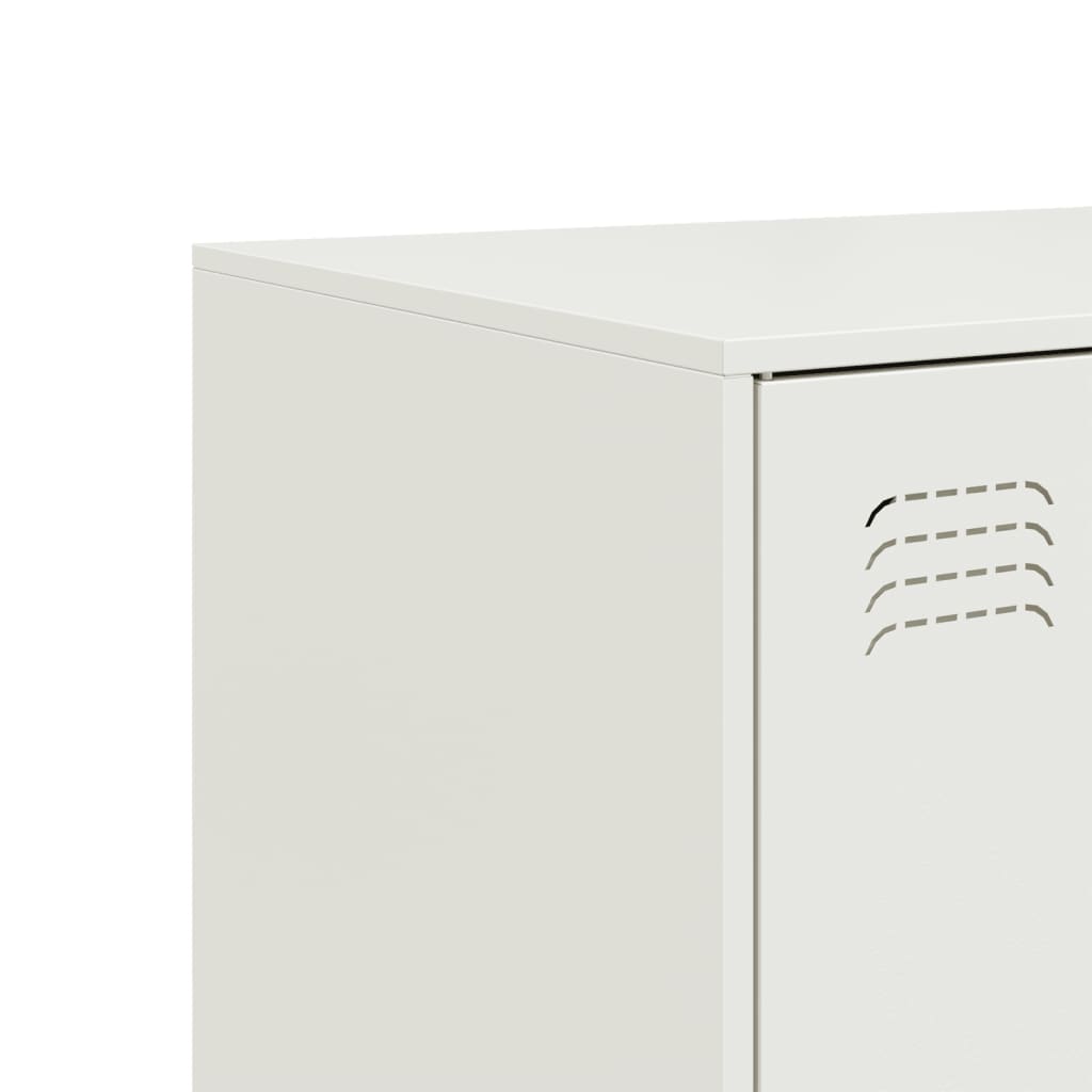 Dressoir 99x39x73 cm staal wit is nu te koop bij PeponiXL, paradijselijk wonen!