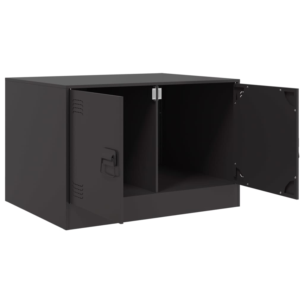 Salontafel 67x50x44 cm staal zwart is nu te koop bij PeponiXL, paradijselijk wonen!