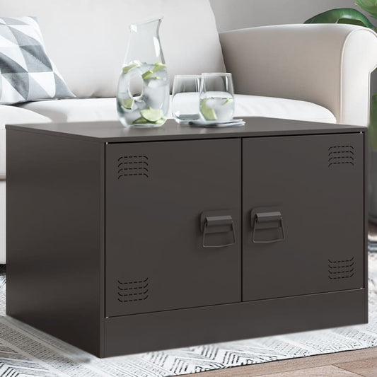 Salontafel 67x50x44 cm staal zwart is nu te koop bij PeponiXL, paradijselijk wonen!