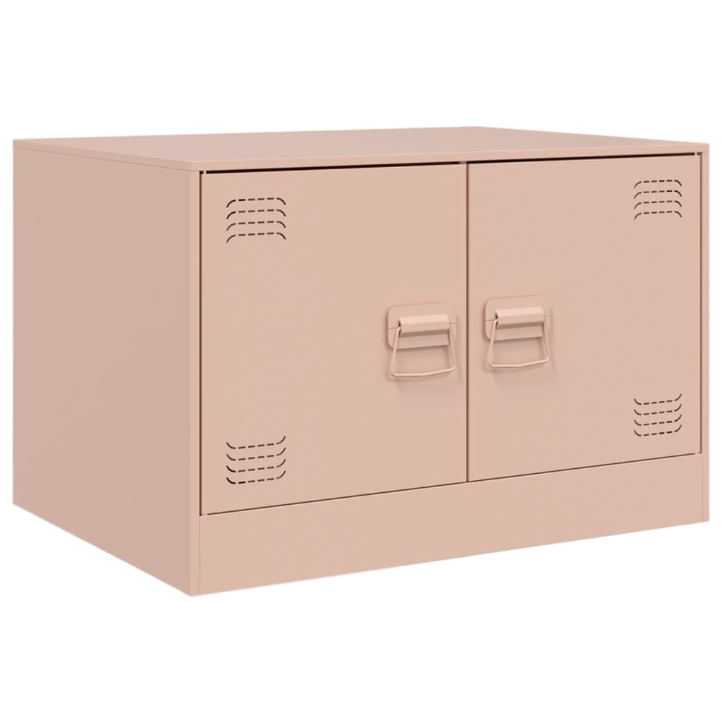Salontafel 67x50x44 cm staal roze is nu te koop bij PeponiXL, paradijselijk wonen!