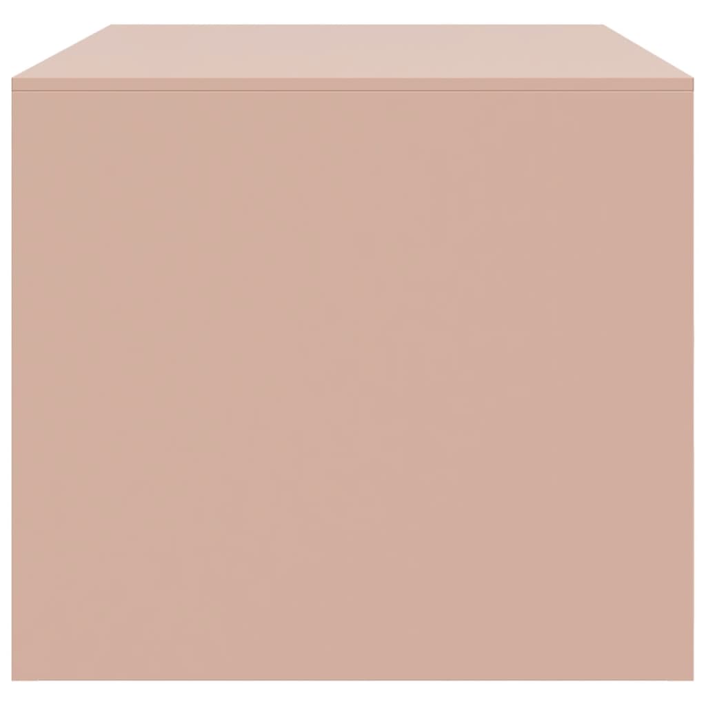 Salontafel 67x50x44 cm staal roze is nu te koop bij PeponiXL, paradijselijk wonen!